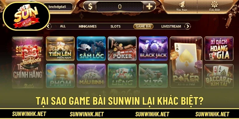 Yếu tố giúp game bài Sunwin được yêu thích